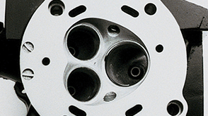 Close up of Honda combustion chamber